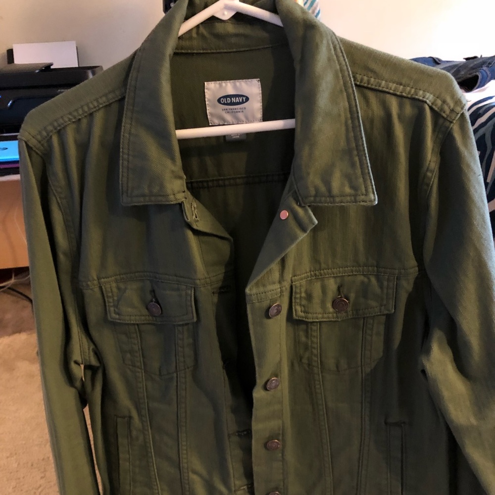 Old navy jean jacket...olive green